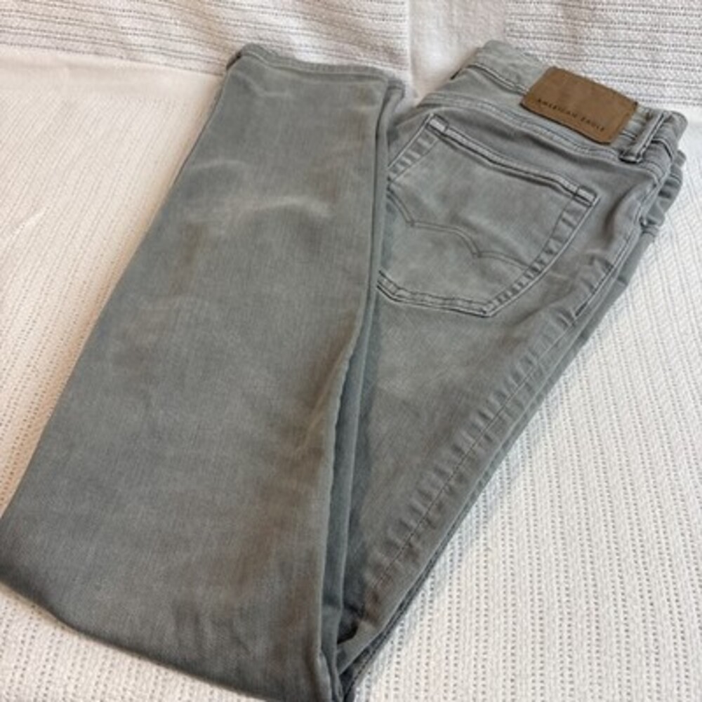AMERICAN EAGLE Next Level Flex Slim Straight Gray Denim Jeans Men's Size 31x32